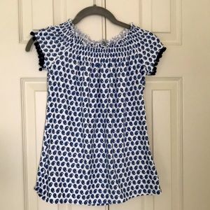 Cute girls top with Pom-Pom sleeve detail size XL